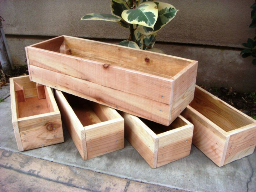 Amazing  wood planter box ideas